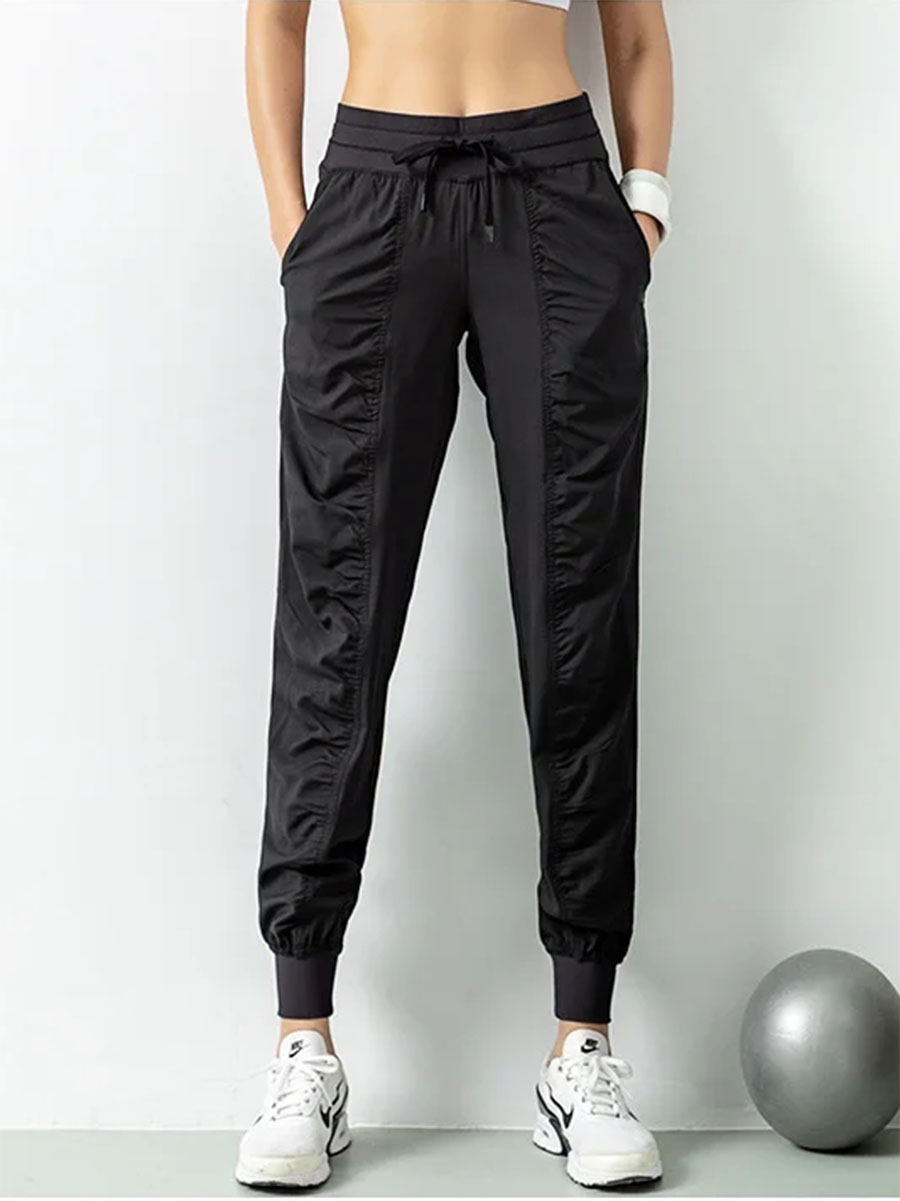 Women Shoes Joggers - CZGUKE-High Waist Sports Jogger Pants Ladies