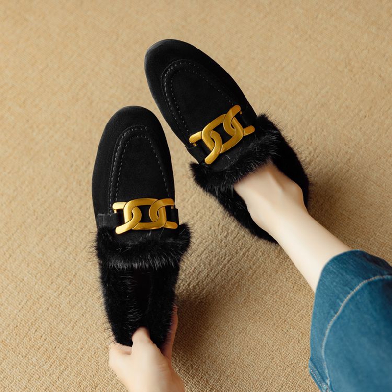 Kids Shoes Women - NEW Winter Women Pumps Sheep Suede