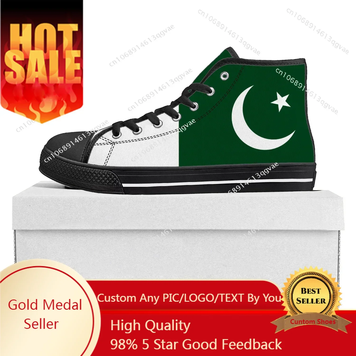Women'S Shoes In Pakistan - Pakistani Flag High Top High Quality