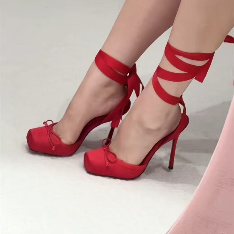 Red High-heeled Shoes, Women's - Women'S Shoes Veja ulasan dan harga