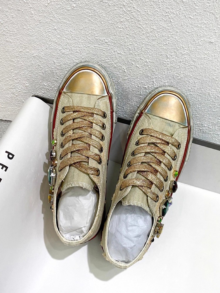 Vintage Women Low Cut Lace Up  - Women Shoes Joggers ulasan dan harga