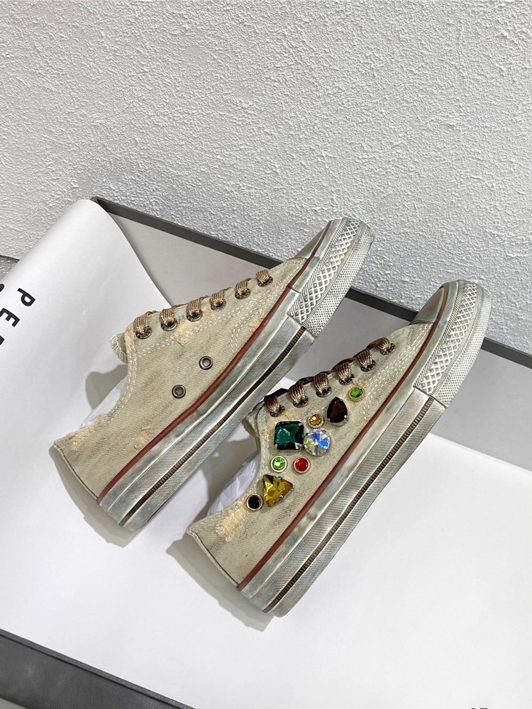 Vintage Women Low Cut Lace Up  - Women Shoes Joggers ulasan dan harga