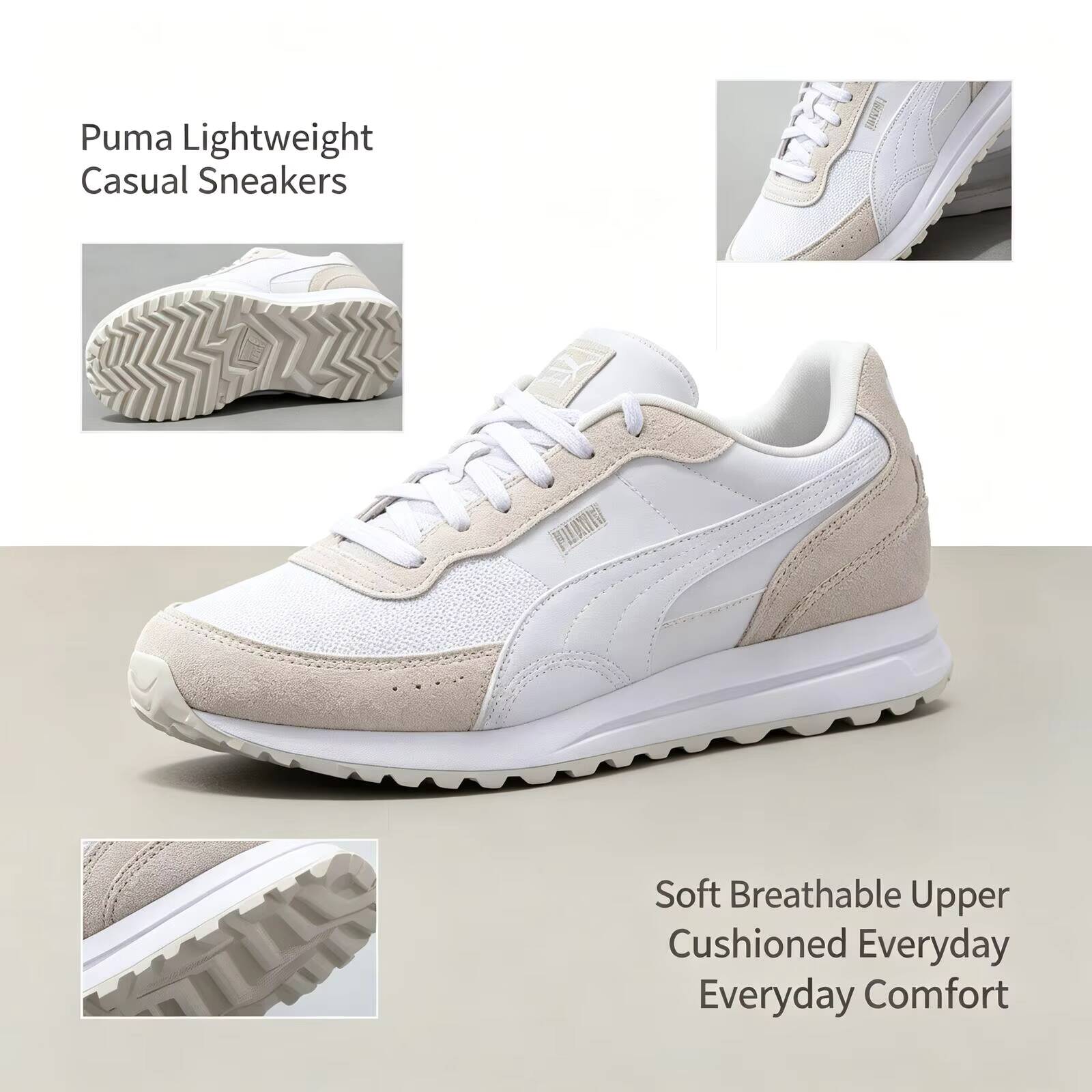 New Hot Puma White Lightweight - Women'S Shoes Puma Sneakers ulasan dan harga