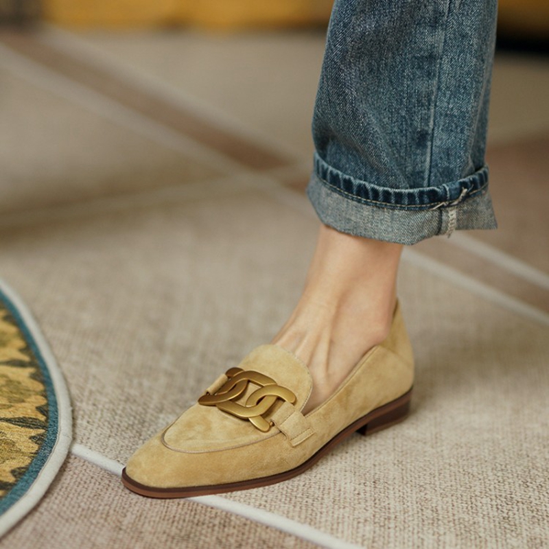 Suede Leather Women Loafers Sp - Kids Shoes Women ulasan dan harga