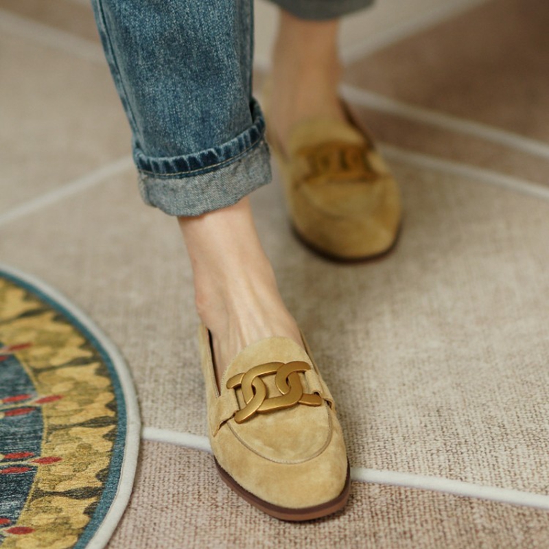 Suede Leather Women Loafers Sp - Kids Shoes Women ulasan dan harga