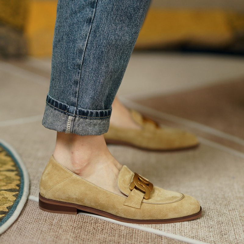 Suede Leather Women Loafers Sp - Kids Shoes Women ulasan dan harga