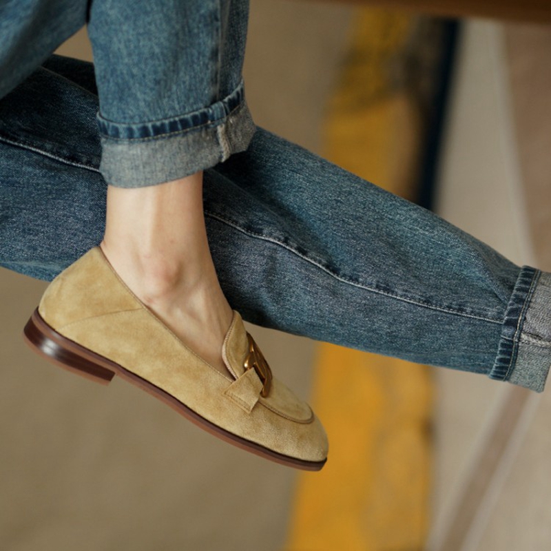 Suede Leather Women Loafers Sp - Kids Shoes Women ulasan dan harga