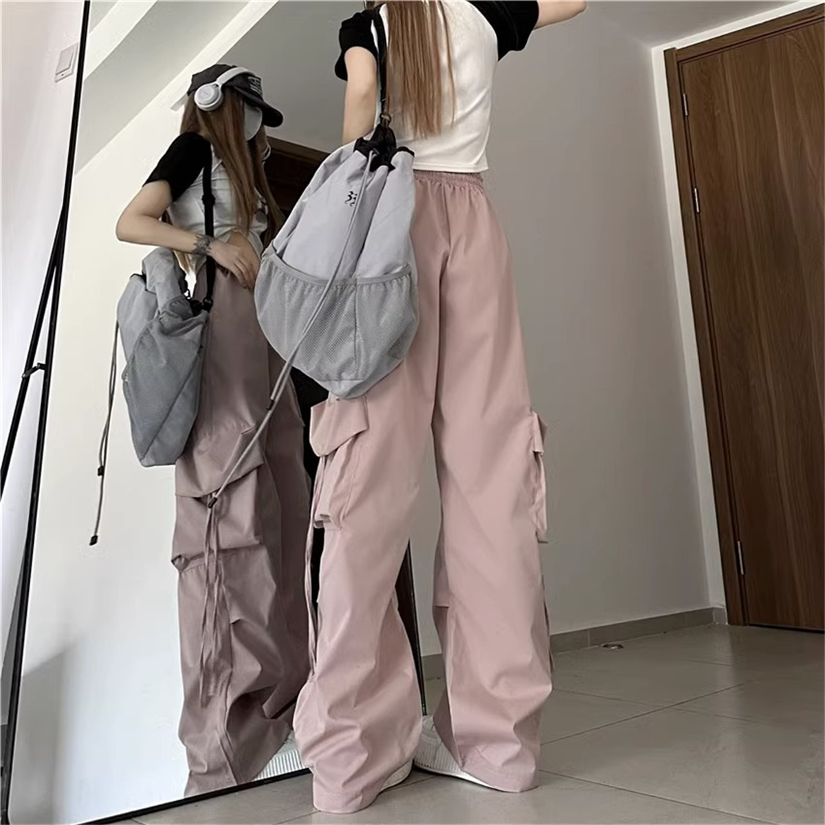 Plus Size Women Cargo Pants Hi - Women Shoes Joggers ulasan dan harga