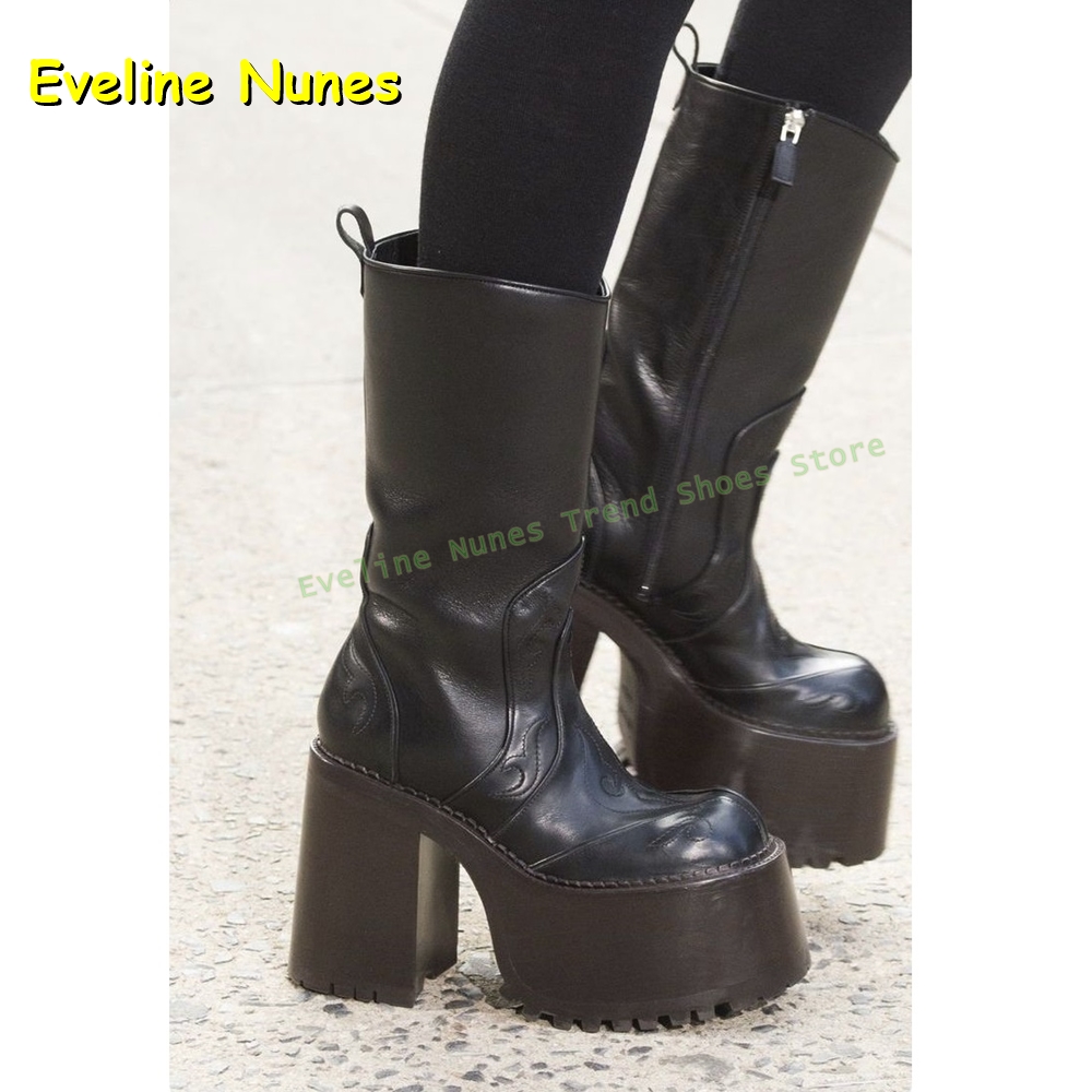 Embroidery Platform Knee High  - Women'S Shoes Trending 2025 ulasan dan harga
