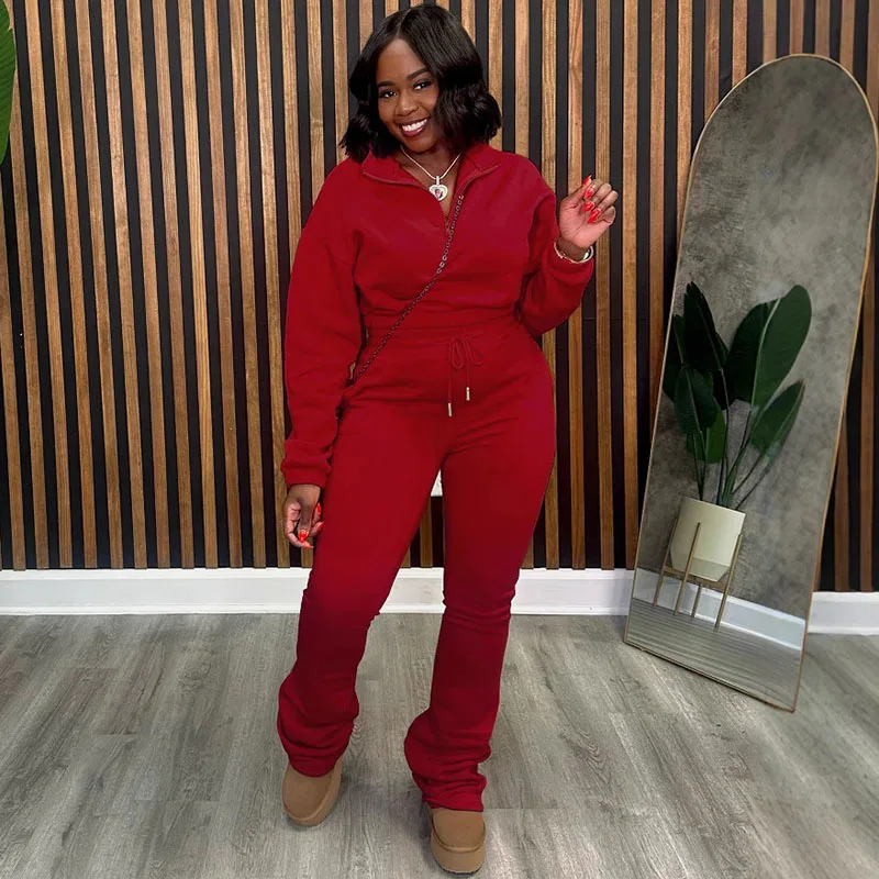 Solid Casual Tracksuits Set Wo - Women Shoes Joggers ulasan dan harga