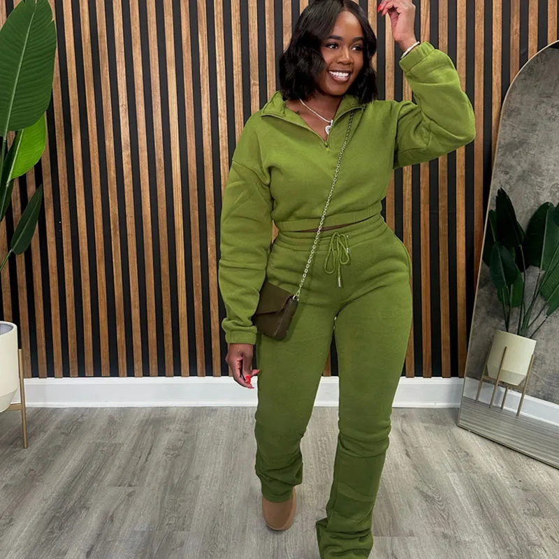 Solid Casual Tracksuits Set Wo - Women Shoes Joggers ulasan dan harga