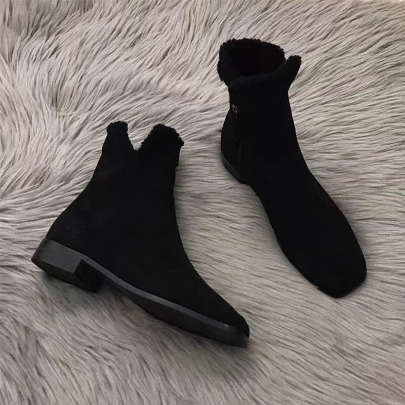 Women Fur Snow Boots Flats Spo - Women'S Shoes Trending 2025 ulasan dan harga