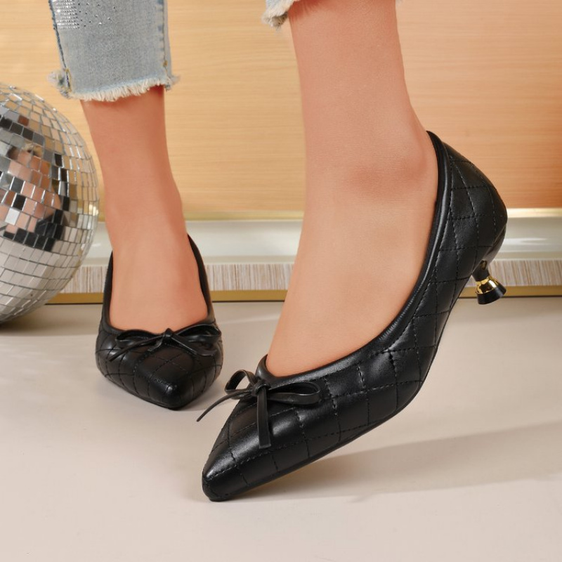 Vintage Women's Pointed Toe Bo - Women Shoes Formal ulasan dan harga