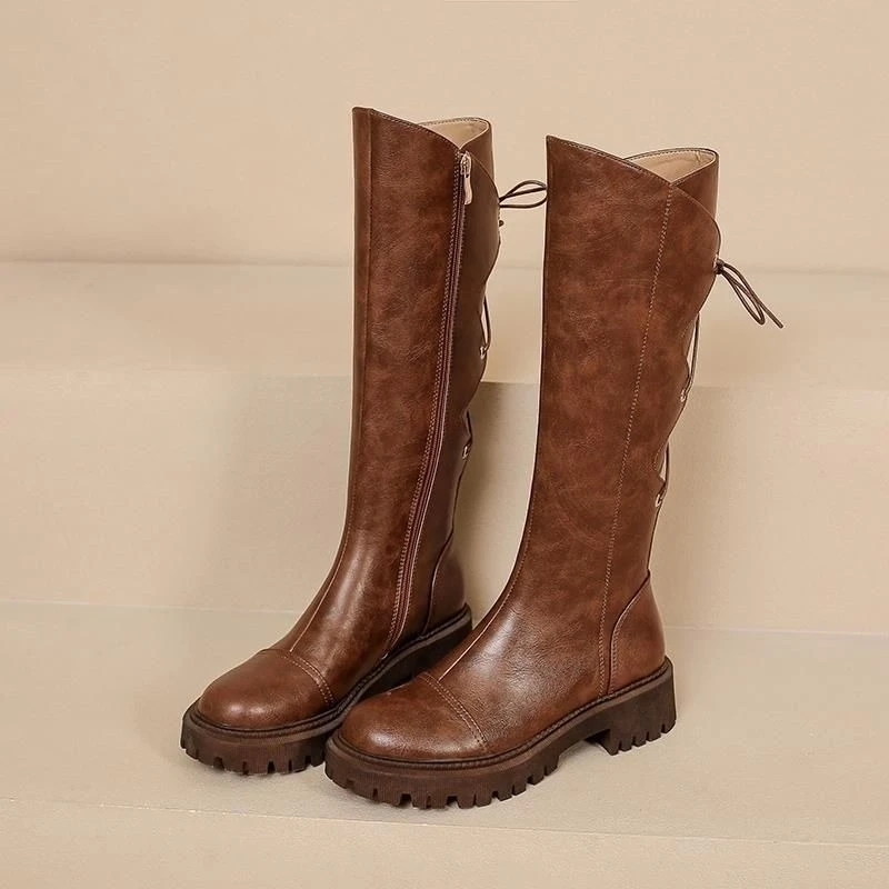 Brown Leather Platform Women's - Women'S Shoes Trending 2025 ulasan dan harga