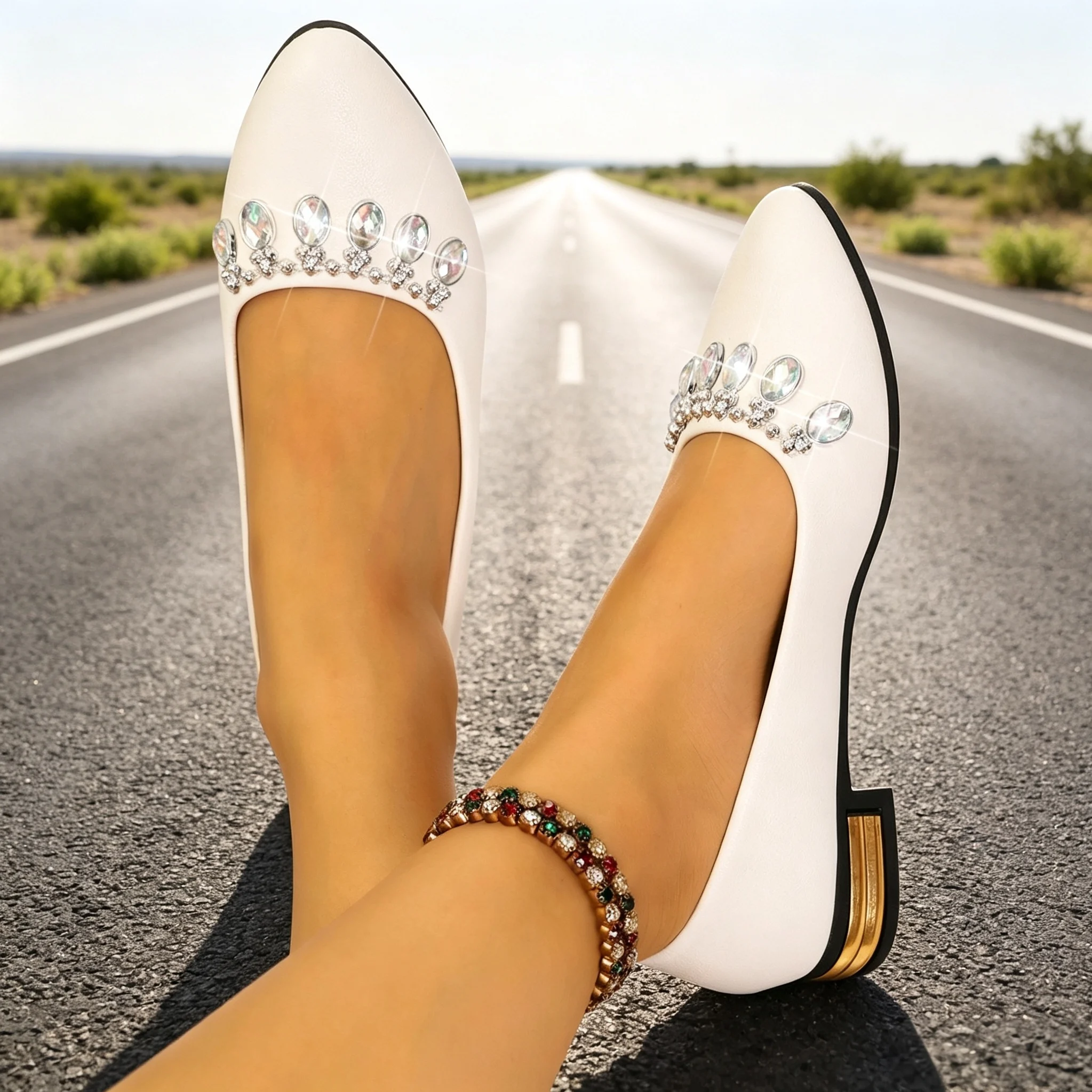 Women Flats Pointed Toe Ballet - Women'S Shoes Veja ulasan dan harga