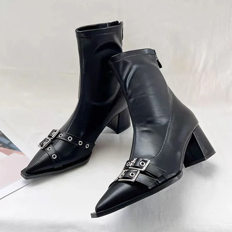 High Heels Ankle Boots Women C - Women'S Shoes Trending 2025 ulasan dan harga