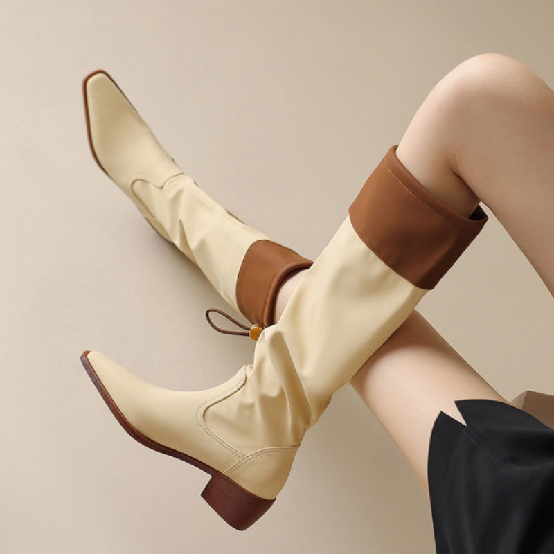 Apricot Square Toe Women's Lon - Women'S Shoes Trending 2025 ulasan dan harga