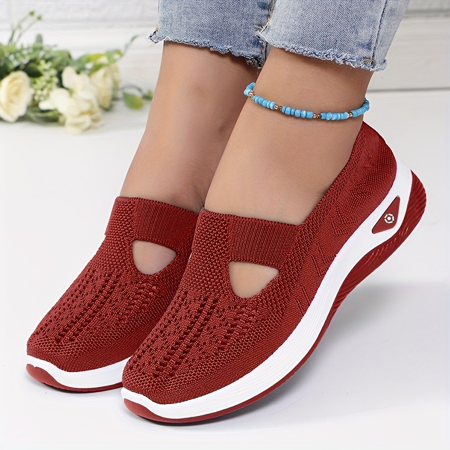 Womens Spring Summer Knit Slip - Women'S Shoes With Arch Support ulasan dan harga