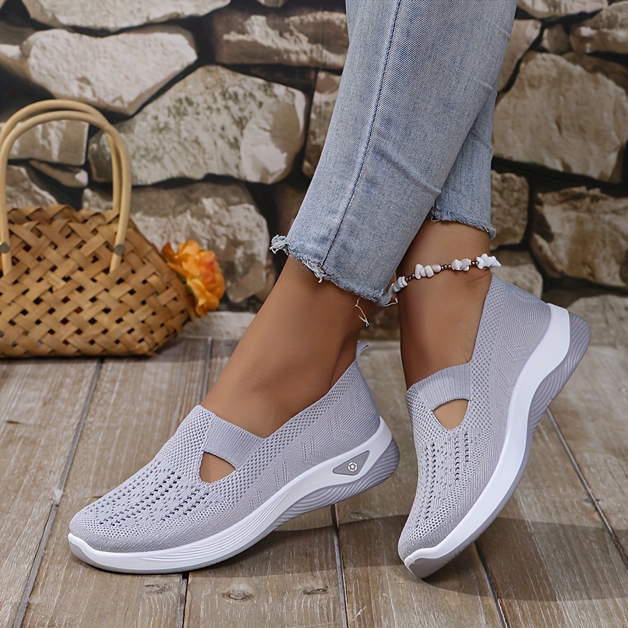 Womens Spring Summer Knit Slip - Women'S Shoes With Arch Support ulasan dan harga