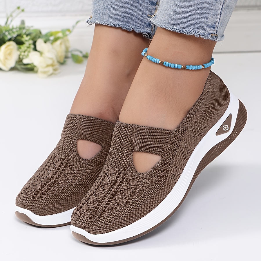 Womens Spring Summer Knit Slip - Women'S Shoes With Arch Support ulasan dan harga