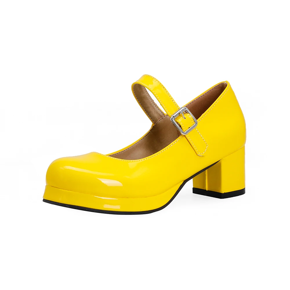 Brand New Comfortable Orange B - Patent Leather Pump ulasan dan harga