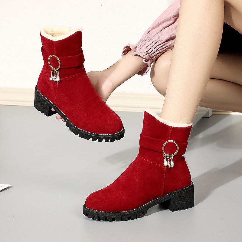 Big Red Half High Suede Tassel - Women'S Shoes Trending 2025 ulasan dan harga