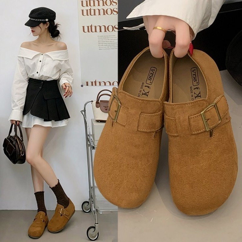 Women Suede Closed Back Birken - Slingback Pumps Women ulasan dan harga