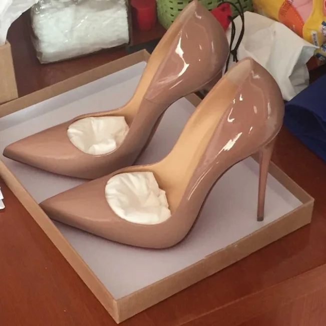New 12cm Lacquer Leather Sexy  - Patent Leather Pump ulasan dan harga