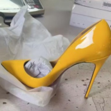 New 12cm Lacquer Leather Sexy  - Patent Leather Pump ulasan dan harga
